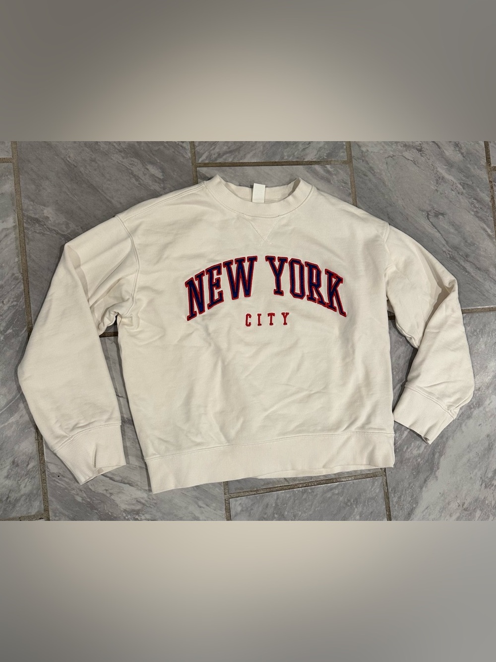 H&M Womens New York City Crewneck Pullover Sweatshirt Size Small